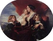 Franz Xaver Winterhalter Elzbieta Branicka, Countess Krasinka and her Children Norge oil painting reproduction